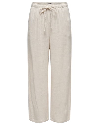 Only - ONLSiesta Pull-Up Linen Bukser - Moonbeam